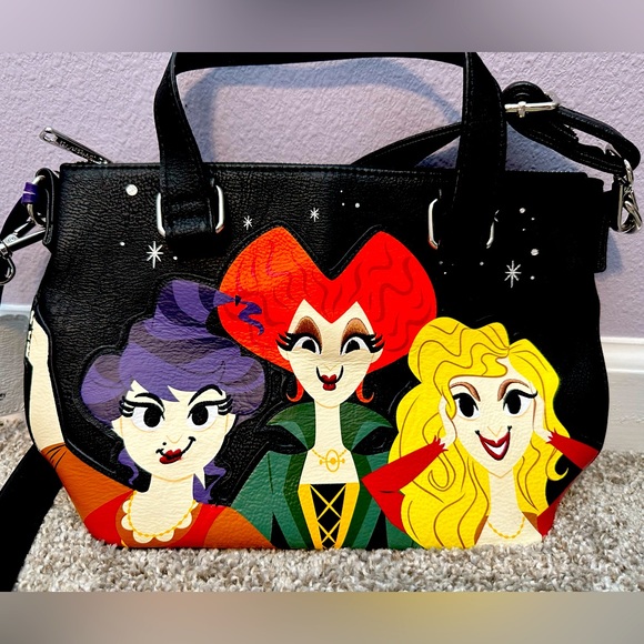 Loungefly | Bags | Loungefly Hocus Pocus Sanderson Sisters Crossbody ...